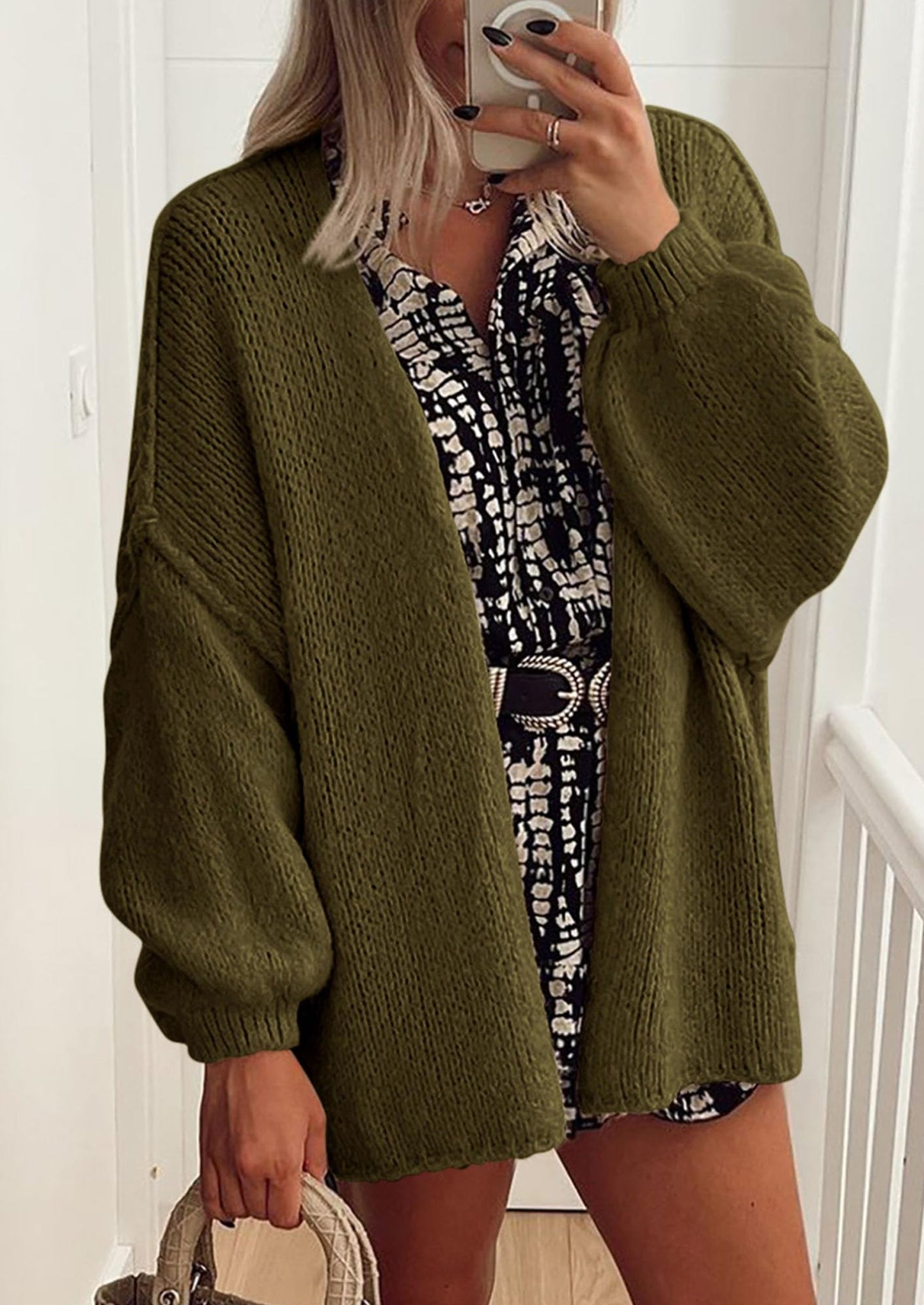 Oversized Cardigan Sweater
