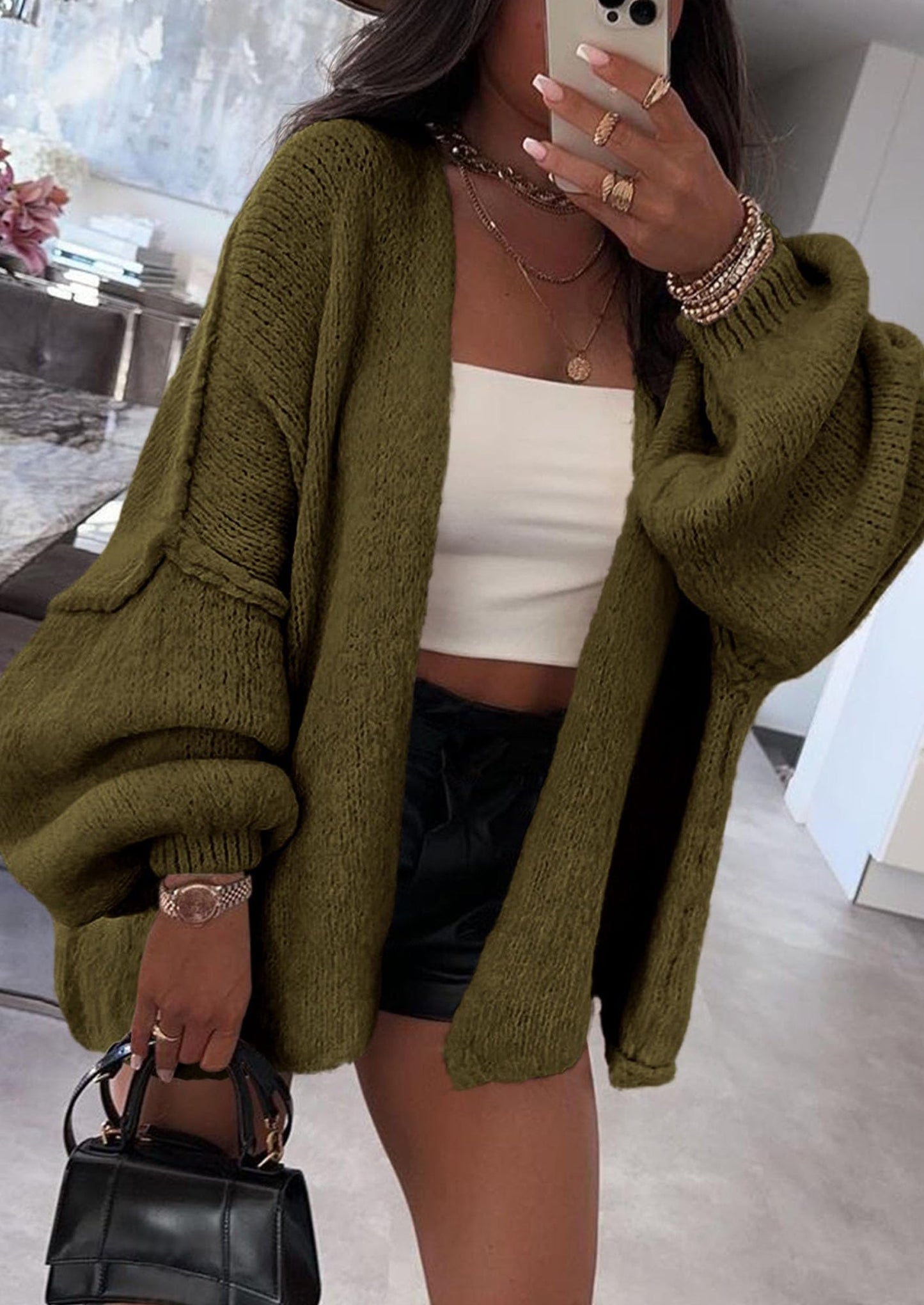 Oversized Cardigan Sweater