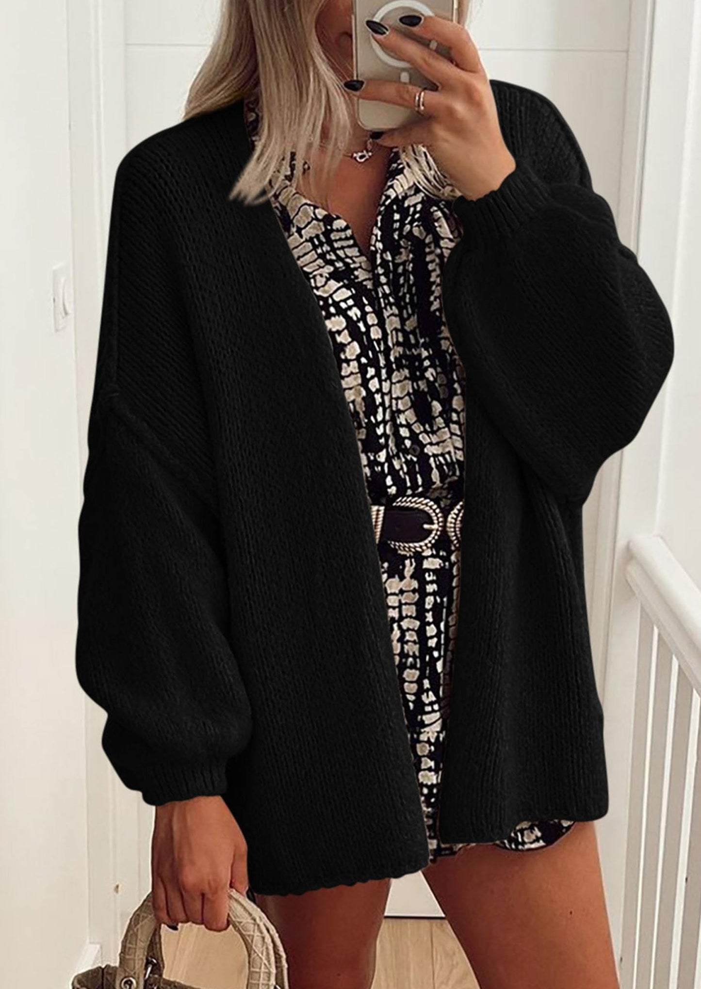 Oversized Cardigan Sweater