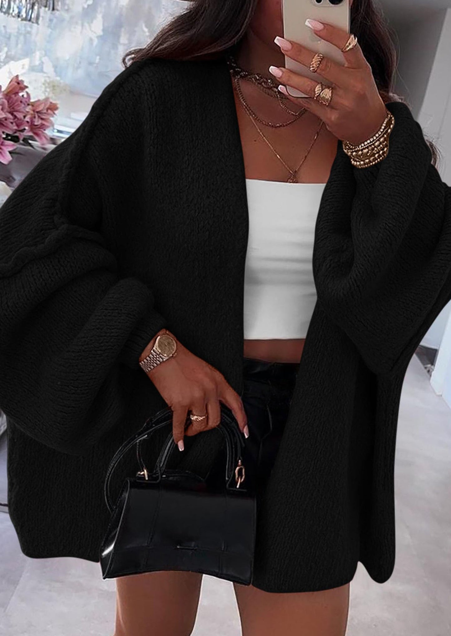 Oversized Cardigan Sweater