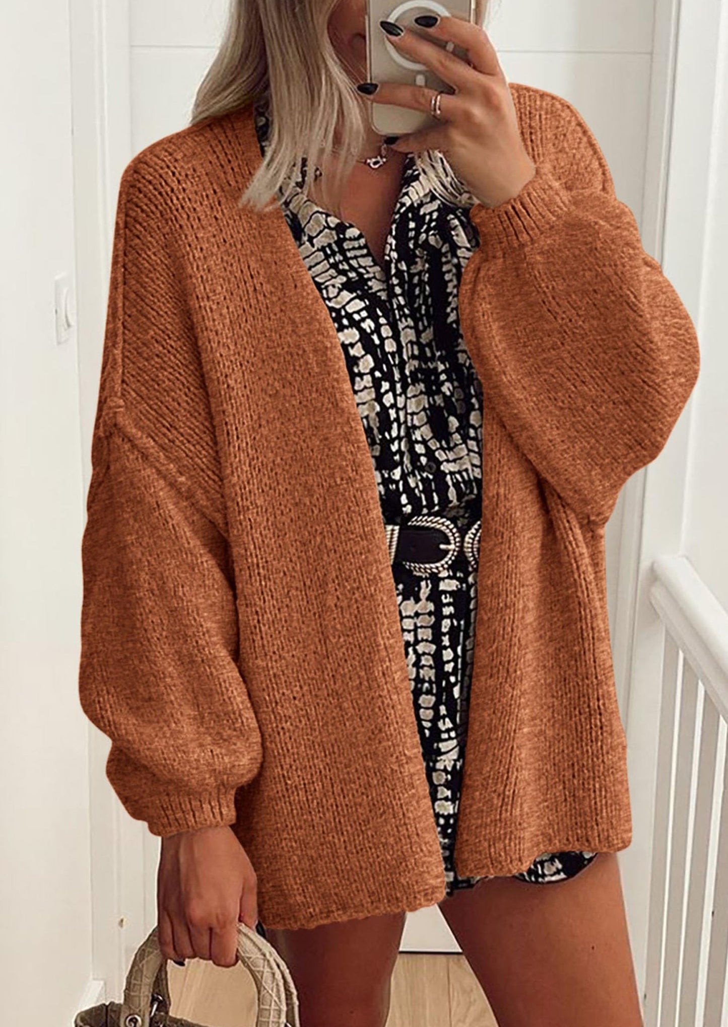 Oversized Cardigan Sweater