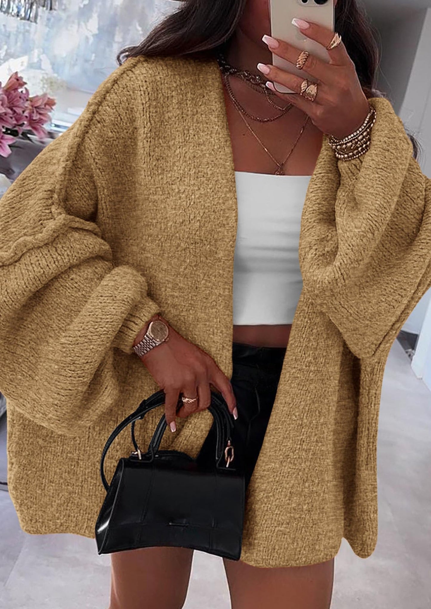 Oversized Cardigan Sweater