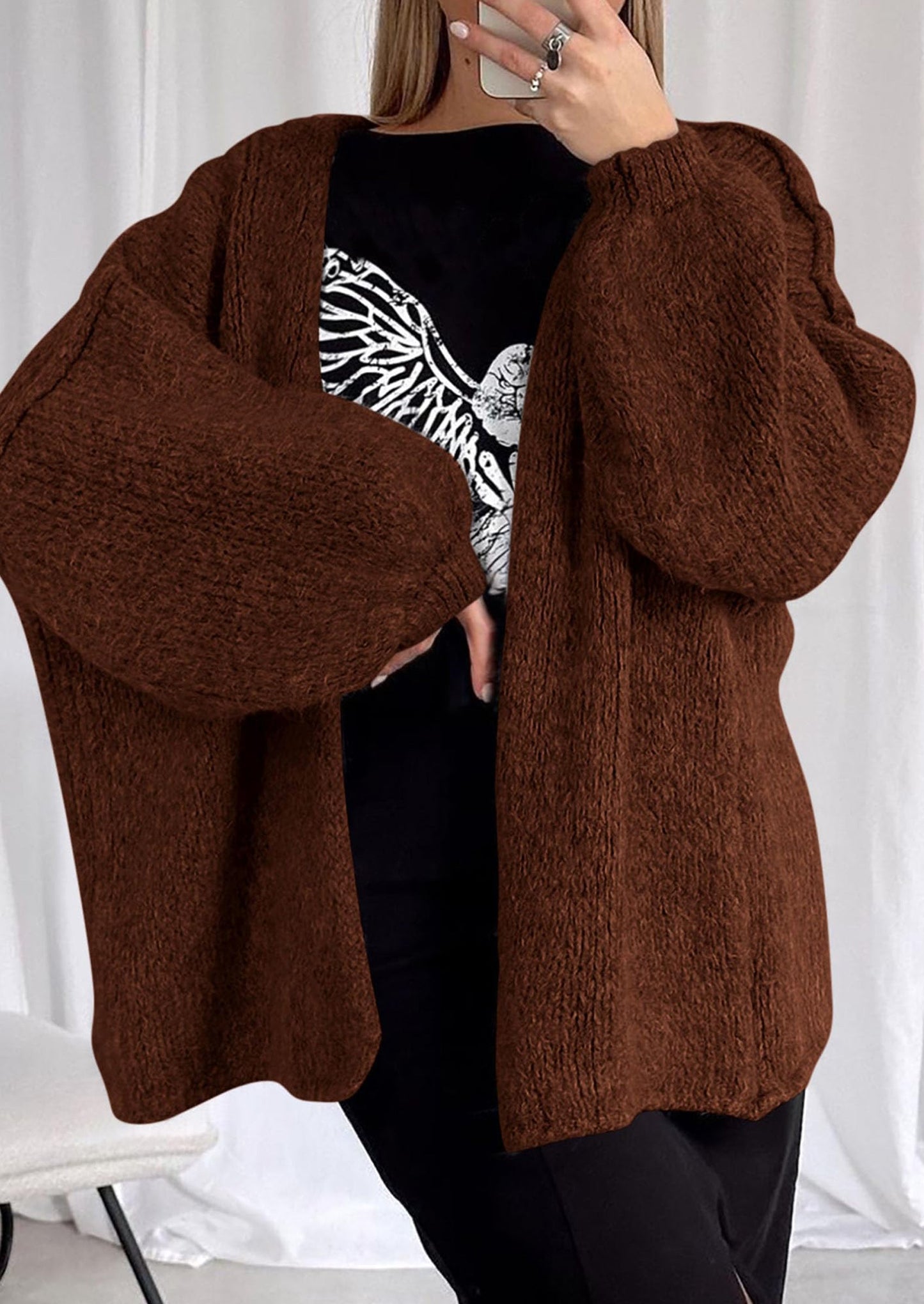 Oversized Cardigan Sweater