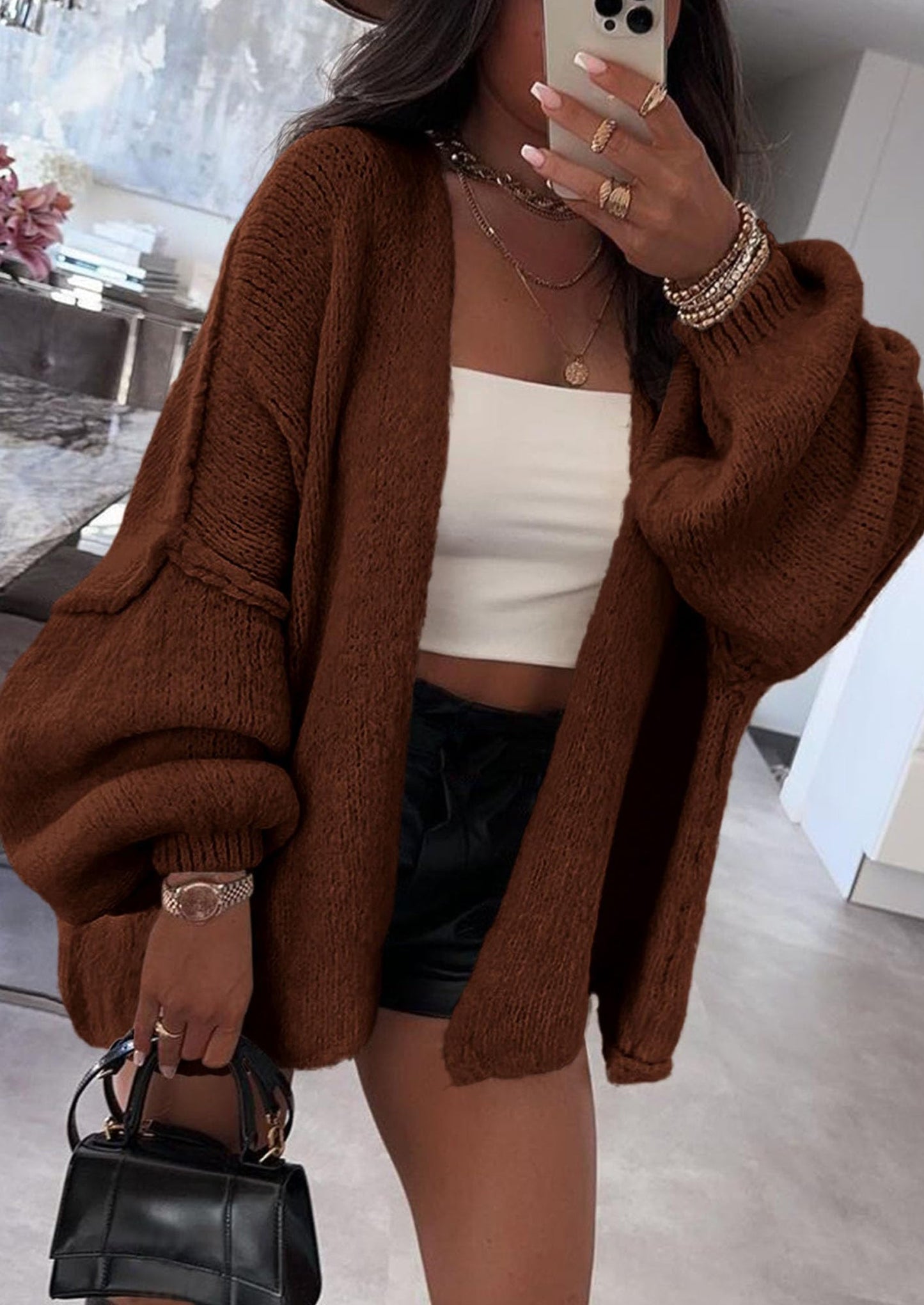 Oversized Cardigan Sweater
