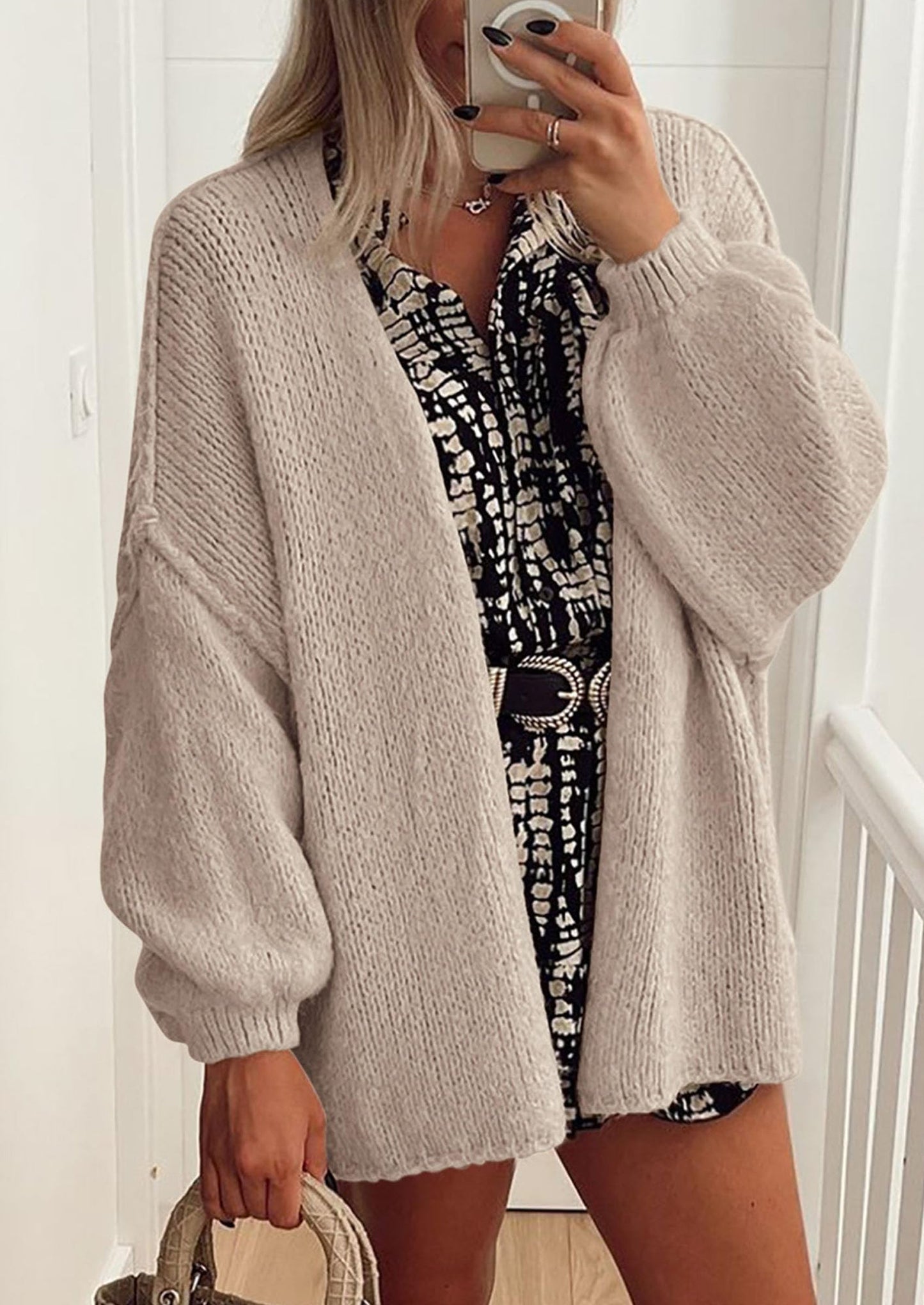 Oversized Cardigan Sweater