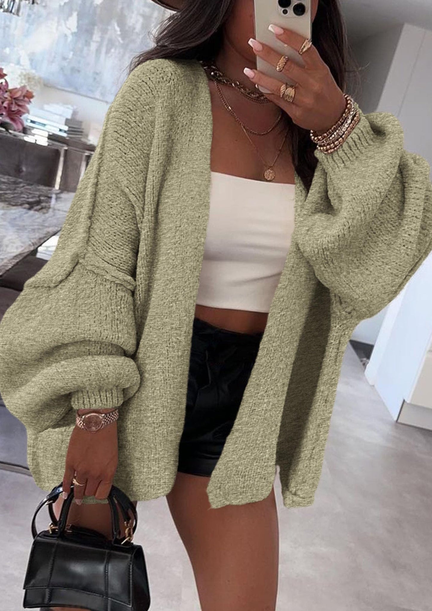 Oversized Cardigan Sweater