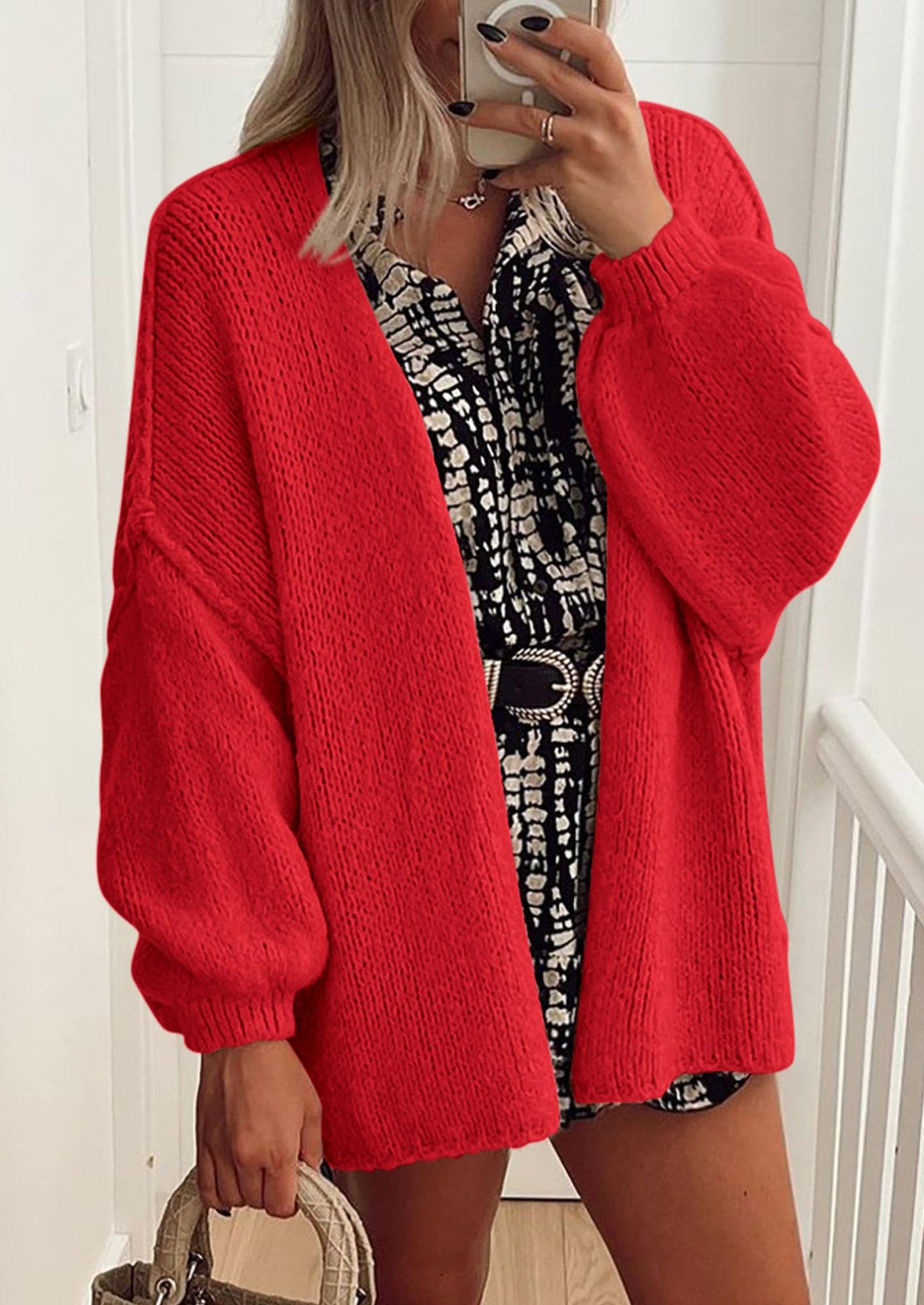 Oversized Cardigan Sweater