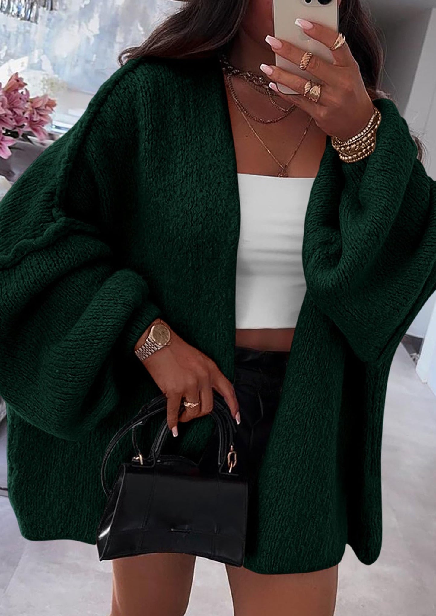 Oversized Cardigan Sweater