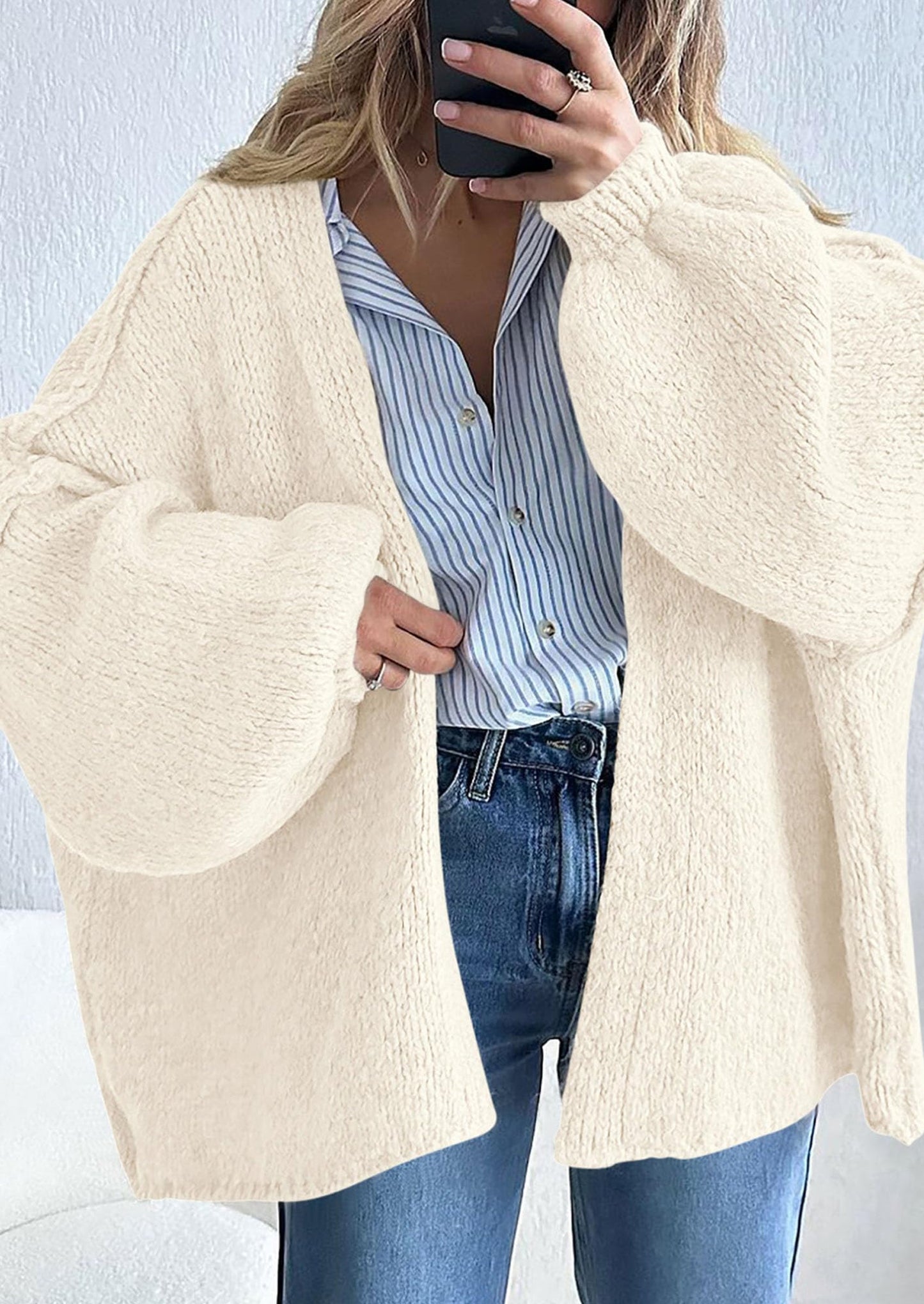 Oversized Cardigan Sweater