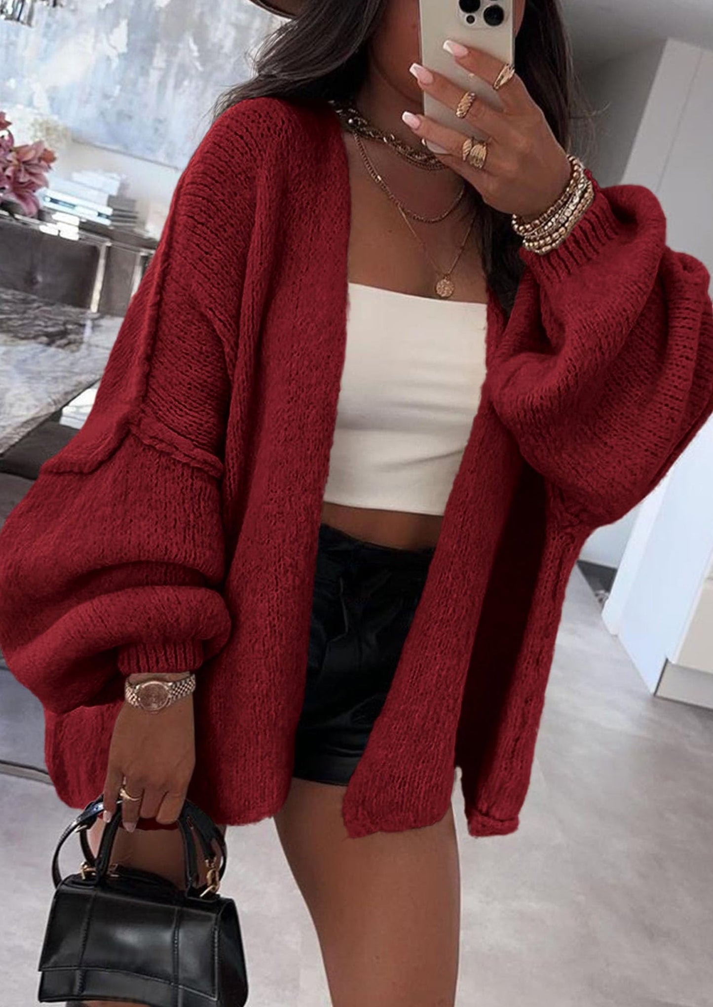 Oversized Cardigan Sweater